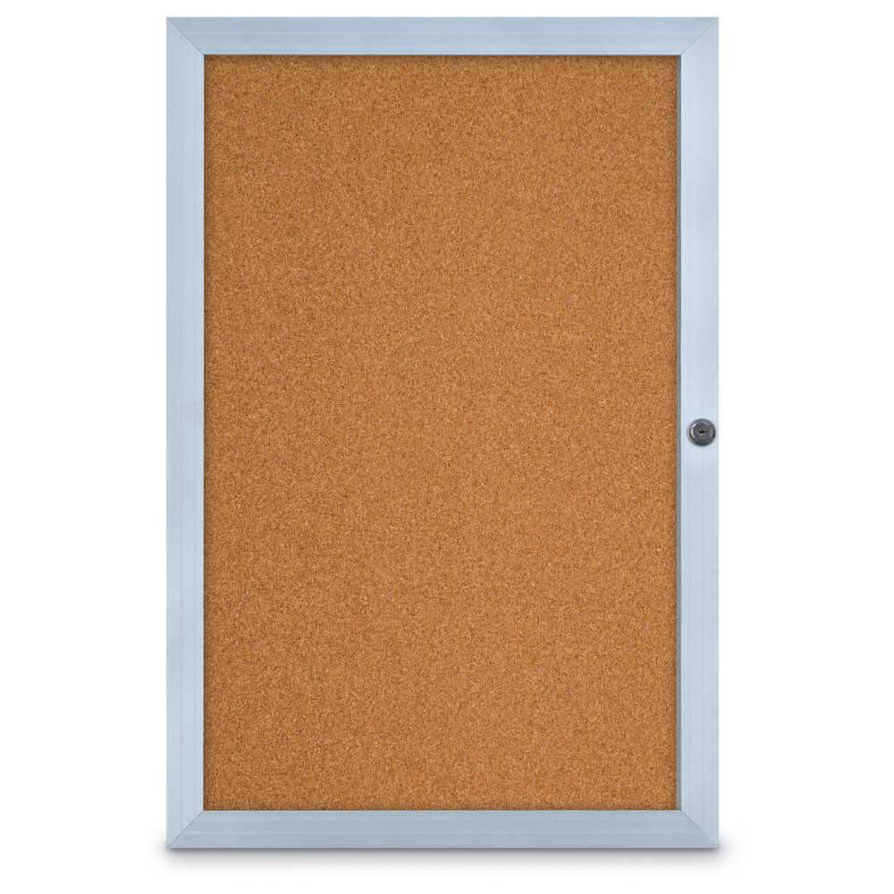 Enclosed Cork Bulletin Board: 24