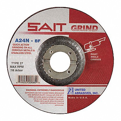 Depressed Center Wheel T27 4 in 24 Grit MPN:20012