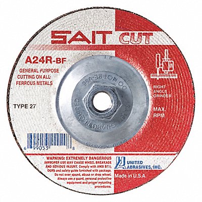 Abrasive Cut-Off Wheel 4-1/2 in Dia. MPN:22120