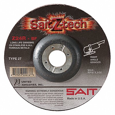 Depressed Center Wheel T27 6 in 24 Grit MPN:22603