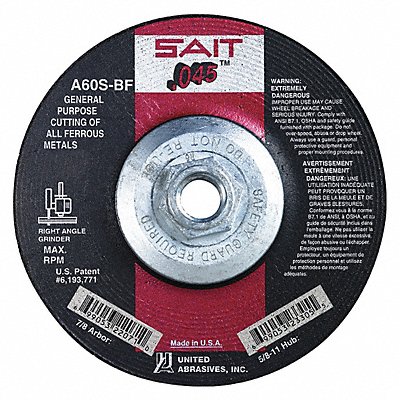 Abrasive Cut-Off Wheel 4-1/2 in dia. MPN:23318