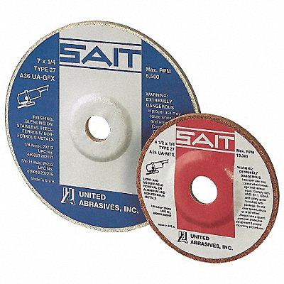 Fibre Sanding Disc 4-1/2in 36 Grit White MPN:29207