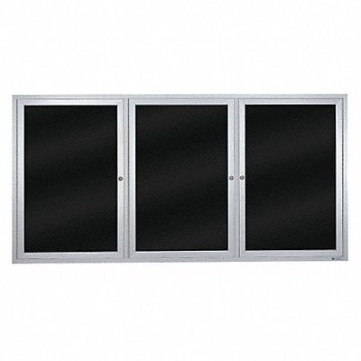 Enclosed Bulletin Board Wet/Dry 36x72 MPN:UV855B-SATIN-BLMELD