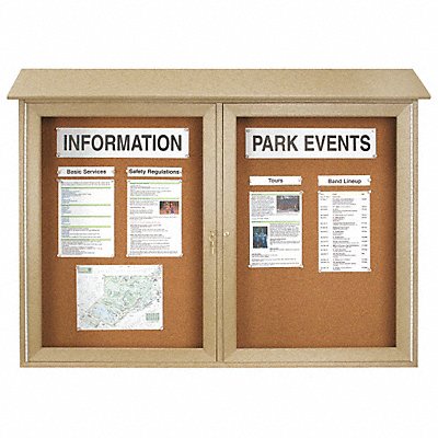 Enclosed Bulletin Board Tack 30 x45 MPN:UVDD4530-SAND