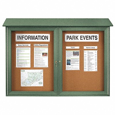 Enclosed Bulletin Board Tack 30 x45 MPN:UVDD4530-WOODGRN