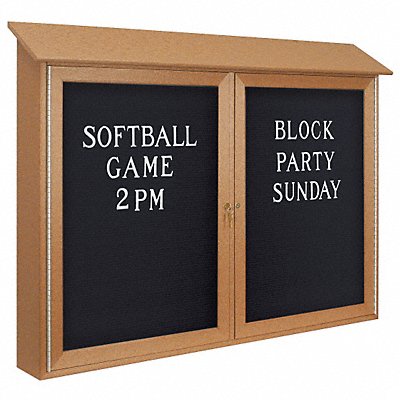 Enclosed Bulletin Board Letter 5 x23 MPN:UVDD4530LB-SAND