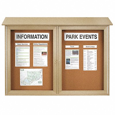 Enclosed Bulletin Board Tack 36 x45 MPN:UVDD4536-SAND