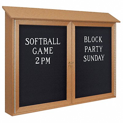 Enclosed Bulletin Board Letter 36 x24 MPN:UVDD4536LB-CEDAR