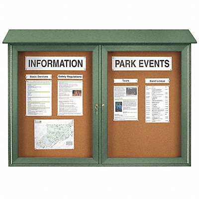 Enclosed Bulletin Board Tack 40 x52 MPN:UVDD5240-WOODGRN