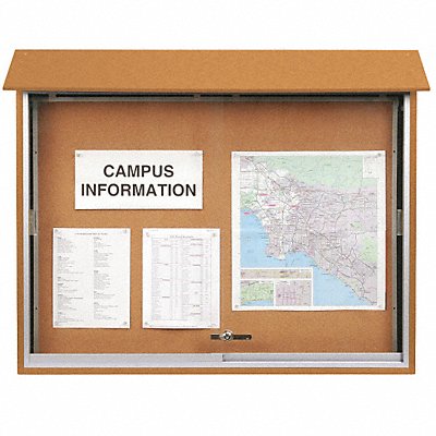 Enclosed Bulletin Board Tack 34 x47 MPN:UVMC4536-CEDAR