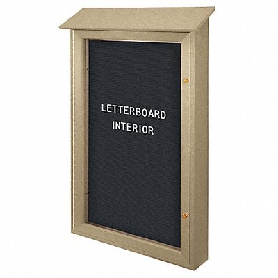 Enclosed Bulletin Board Letter 42 x26 MPN:UVSD4226LB-SAND