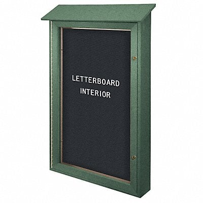 Enclosed Bulletin Board Letter 48 x72 MPN:UVSD4226LB-WOODGRN