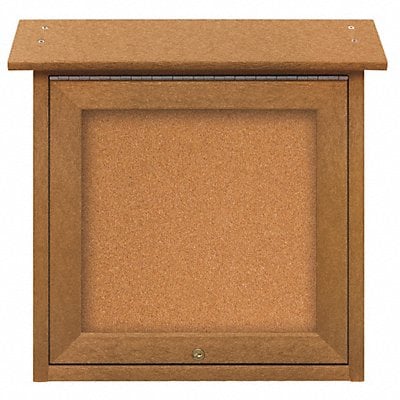 Enclosed Bulletin Board Tack 18 x18 MPN:UVSM1818-CEDAR