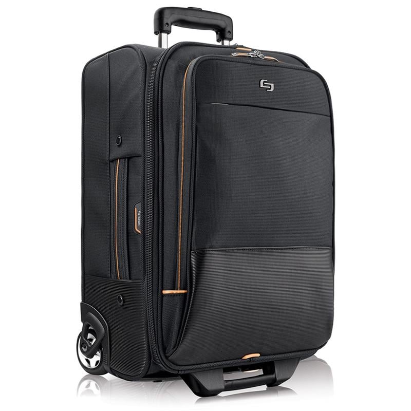 Solo New York Urban Rolling Overnighter Case For 15.6in Laptops, Black/Orange MPN:UBN910-4