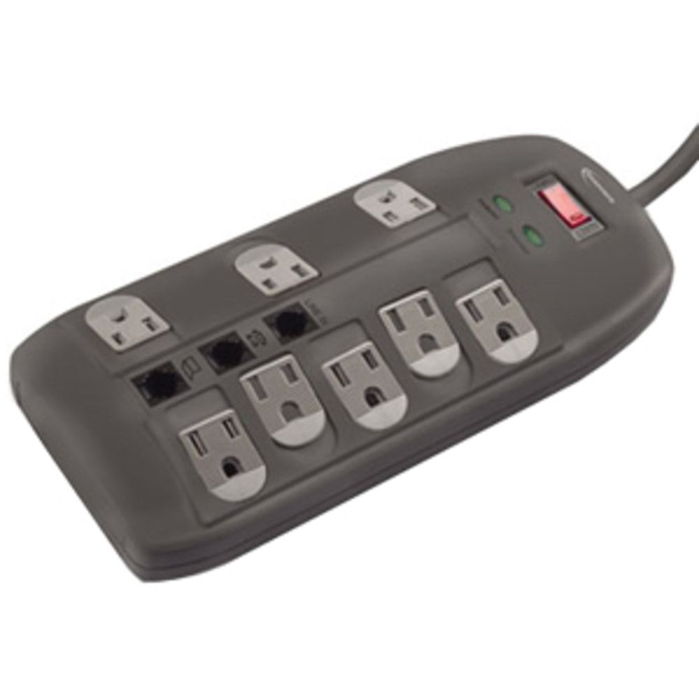 Innovera 8-Outlets Surge Suppressor - 8 - 2160 J - 6 ft - External (Min Order Qty 2) MPN:71656