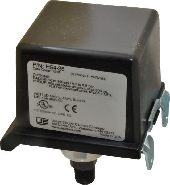 General Purpose Diaphragm Pressure Switch: 1/4