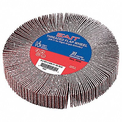 Flap Wheel 4.5 D 5/8-11 Arbor 120 Grit MPN:72135