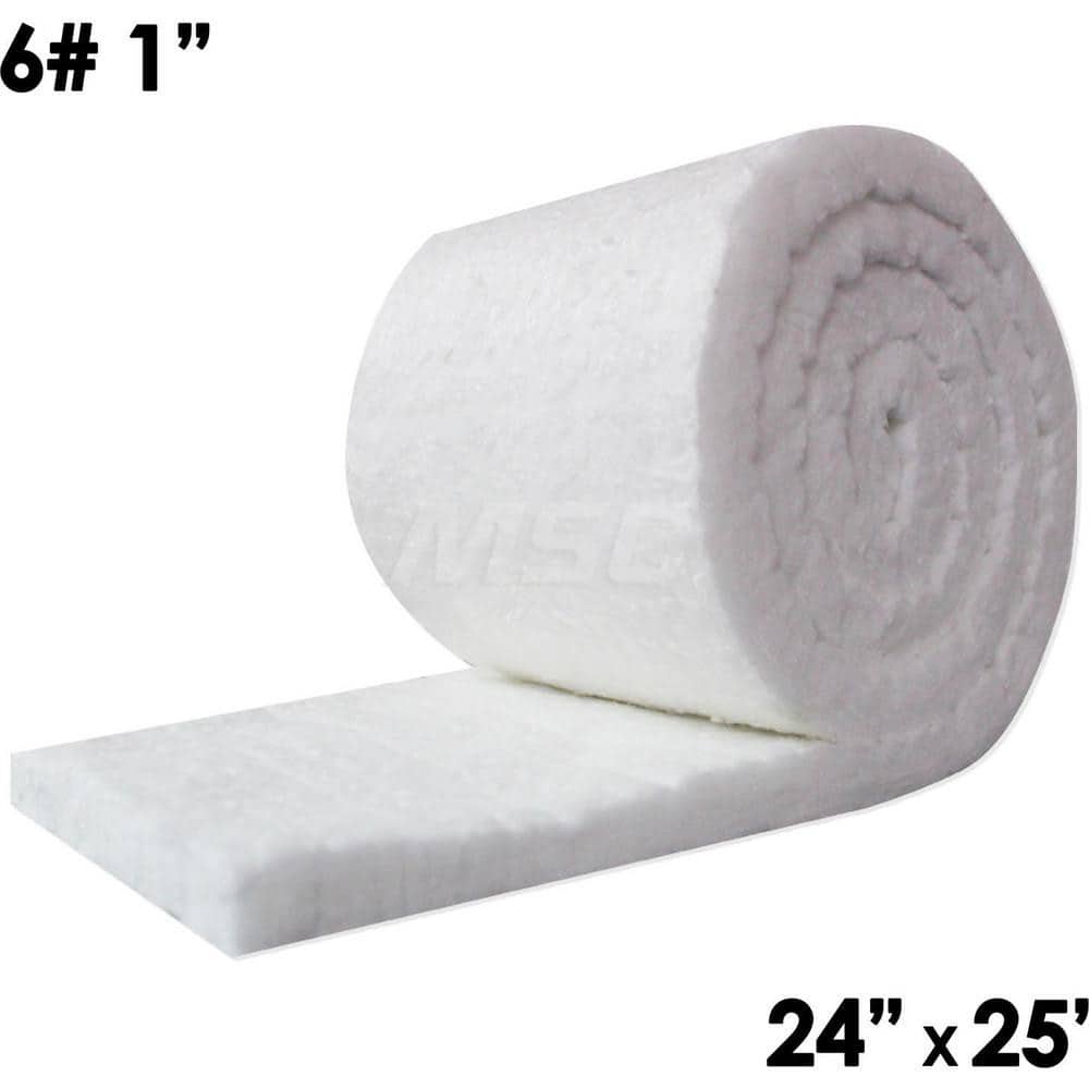 Blanket Insulation, Material: Ceramic, Fiber , Density (Lb./Cu. Ft.): 6 , Shape: Roll, Roll , Thickness: 1 (Inch), Length (Inch): 300  MPN:CF6-1-24X25