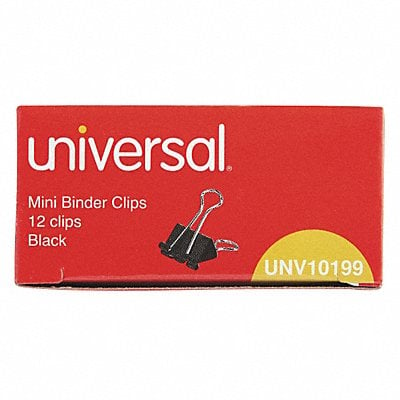 Binder Clip Steel 1/2in. Size PK12 MPN:UNV10199