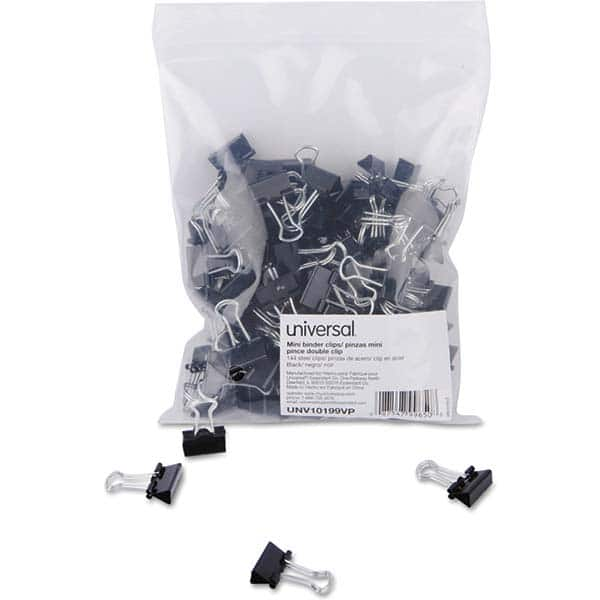 Binder Clips, Color: Black, Silver , Sheet Capacity: 0 , Capacity (Inch): 0.25  MPN:UNV10199VP