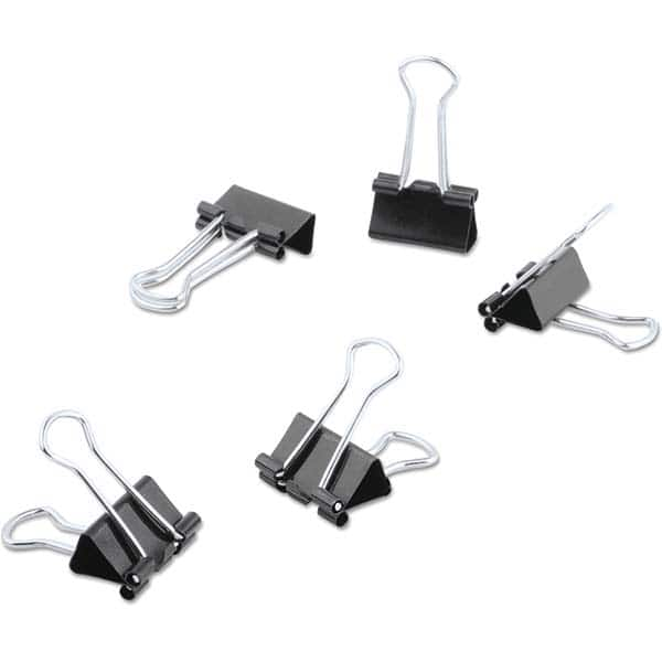 Binder Clips, Width (Inch): 0.63in , Color: Black, Silver , Sheet Capacity: 0 , Capacity (Inch): 0.25  MPN:UNV11060