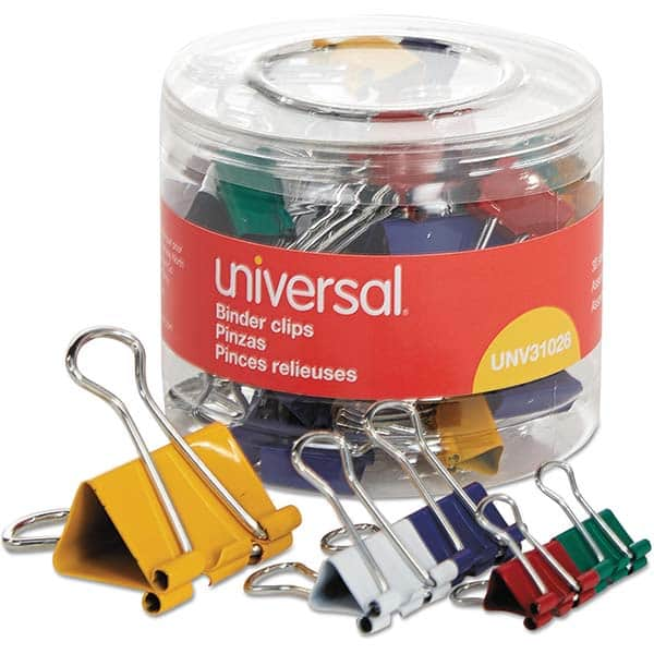 Binder Clips, Width (Inch): 1.25 , Color: Assorted , Sheet Capacity: 0 , Capacity (Inch): 0.63  MPN:UNV31026