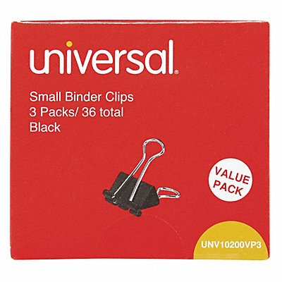 Binder Clip Steel 3/4in. Size PK36 MPN:UNVAA019A-B12