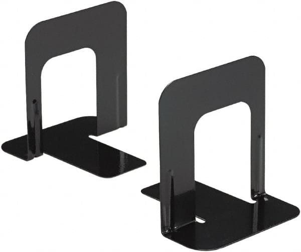 Book Ends & Book Supports, Clip Board Type: Bookends , Size: 4-3/4 in x 5-1/4 in x 5 in , Color: Black , Width (Inch): 4.75 , Type: Economy Bookends  MPN:UNV54055