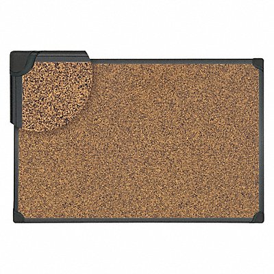 Tech Cork Board 18x24 Black MPN:SF142209368