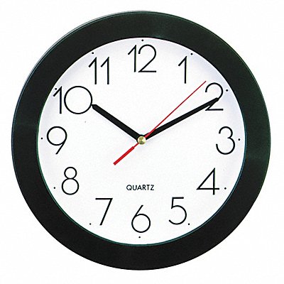 Round Wall Clock Black 9-3/4 MPN:UNV10421