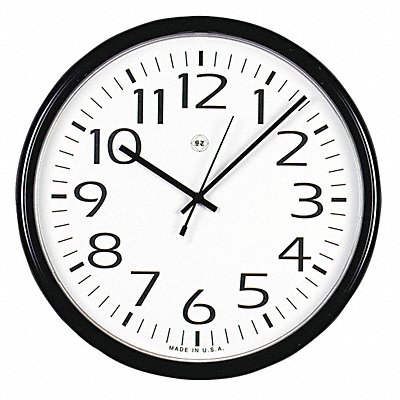 Round Wall Clock Black 12 MPN:UNV11641