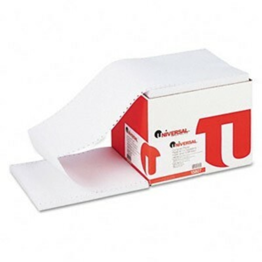 Universal Dot Matrix Continuous Paper - White - 92 Brightness - 9 1/2in x 11in - 20 lb Basis Weight - 2300 Sheet MPN:15807