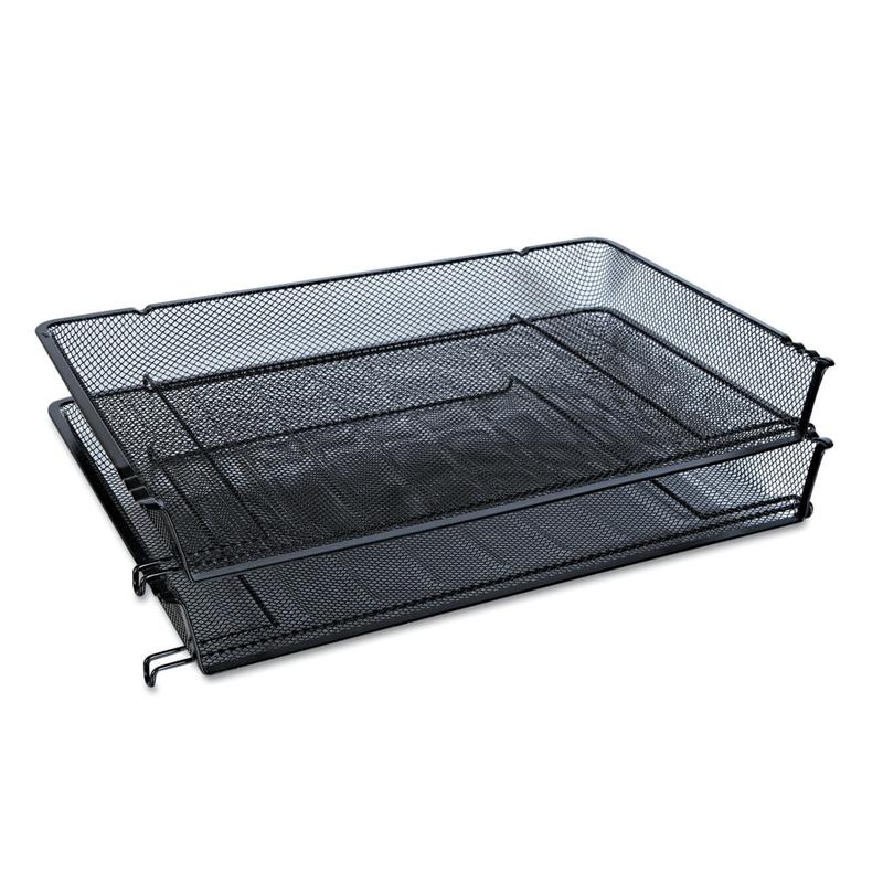 Universal Mesh Stackable Side-Load Tray, Legal Size, Black (Min Order Qty 8) MPN:20012