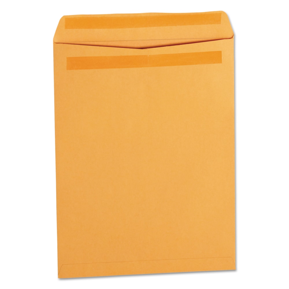 Universal Self-Stick File-Style  12 1/2in x 9 1/2in Manila Envelopes, Self-Adhesive Closure, Brown Kraft, Box Of 250 MPN:35291