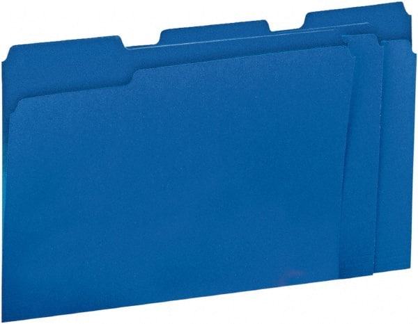 File Folders with Top Tab: Letter, Blue, 100/Pack MPN:UNV10501