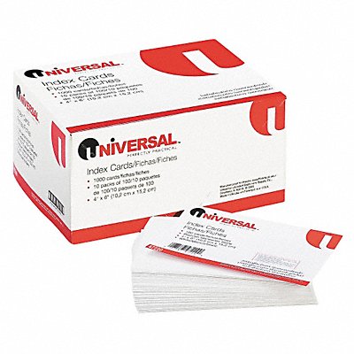 Index Cards Unruled 4 x 6 PK100 MPN:UNV47220