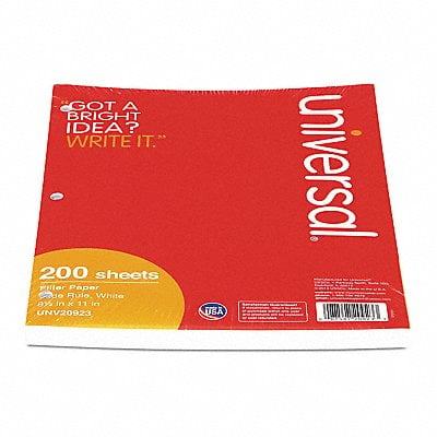 Looseleaf Paper Wide PK200 MPN:UNV20923