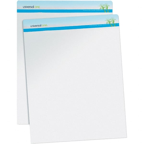 Easel Pad: 50 Sheets, Unruled, White Paper MPN:UNV45600