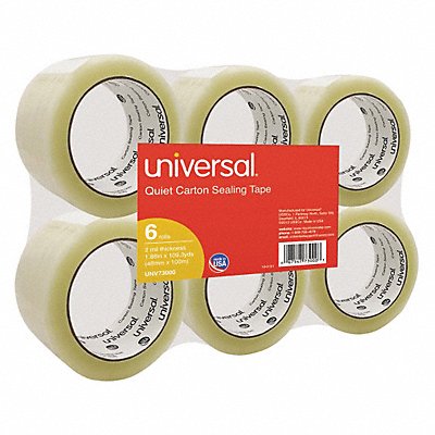 Quiet Tape Box Sealng Tape 48mmx100m PK6 MPN:UNV73000