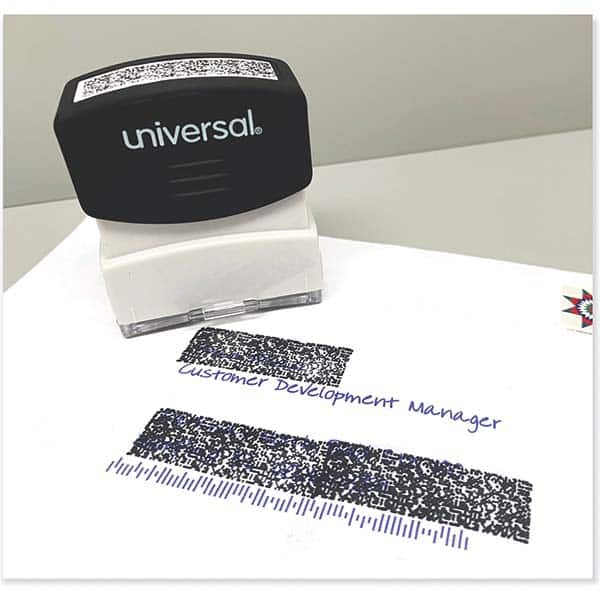 Pre-inked Stock Stamps, Message: Obscures Data, Obscures Data, Obscures Data , Material: Plastic , Imprint Shape: Rectangle , Ink Color: Black  MPN:UNV10136