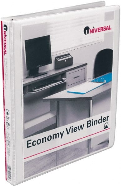 3 Ring View Binder: White MPN:UNV20952