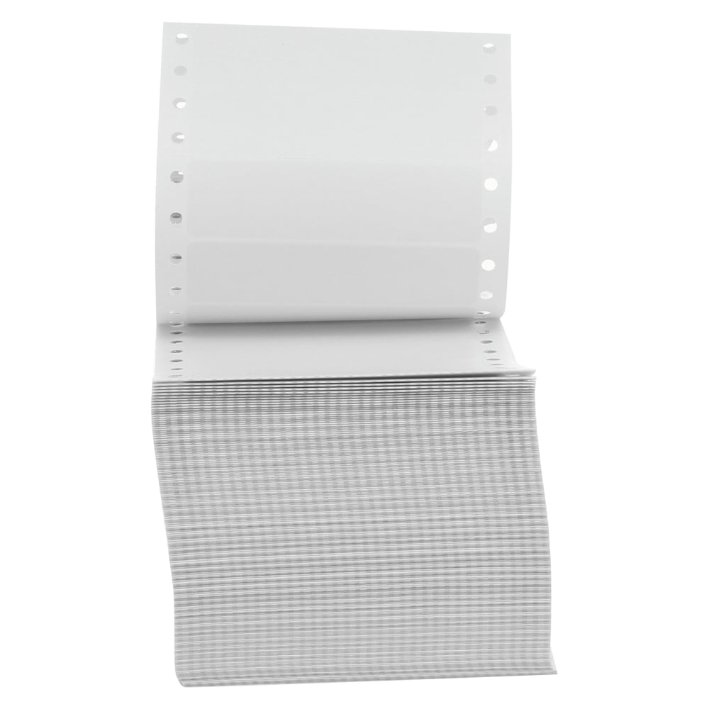 Universal Dot Matrix Printer Labels, UNV70104, Rectangle, 15/16in x 3-1/2in, White, Box Of 5000 Labels (Min Order Qty 2) MPN:70104