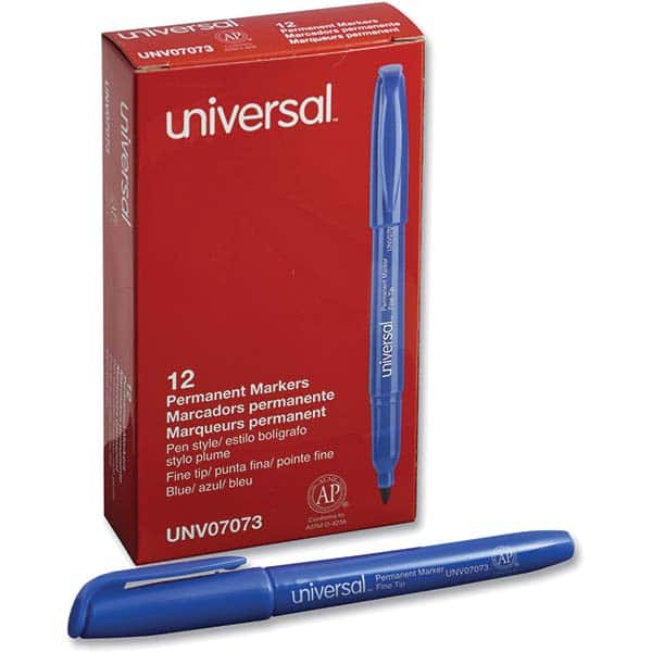 Permanent Marker: Blue, AP Non-Toxic, Fine Point MPN:UNV07073