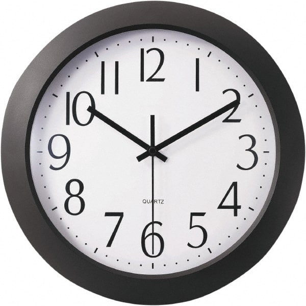 9-1/2 Inch Diameter, White Face, Dial Wall Clock MPN:UNV10451