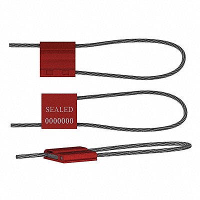 Cable Seals Red Anodized PK50 MPN:F325M-2 RED50