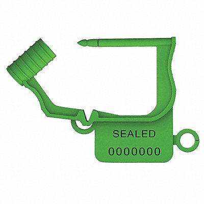 Padlock Seals Green Plastic PK50 MPN:UFLEX GREEN50