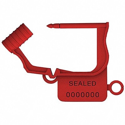 Padlock Seals Red Plastic PK50 MPN:UFLEX RED50