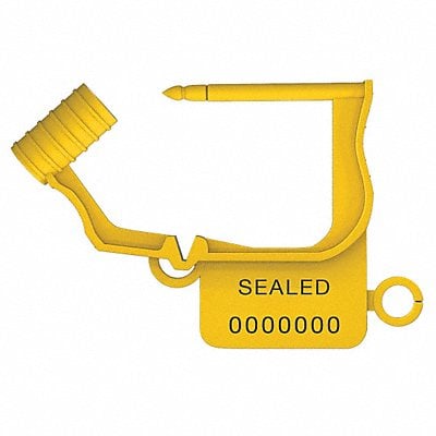 Padlock Seals Yellow Plastic PK50 MPN:UFLEX YELLOW50