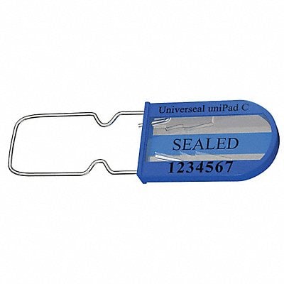 Padlock Seals Blue Acrylic PK50 MPN:UPAD-C BLUE50