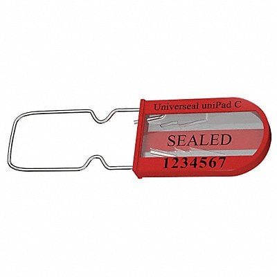 Padlock Seals Red Acrylic PK50 MPN:UPAD-C RED50